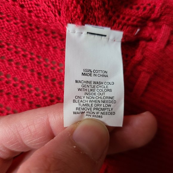 EUC Express Sweater Cardigan Red Size Small - Picture 4 of 5